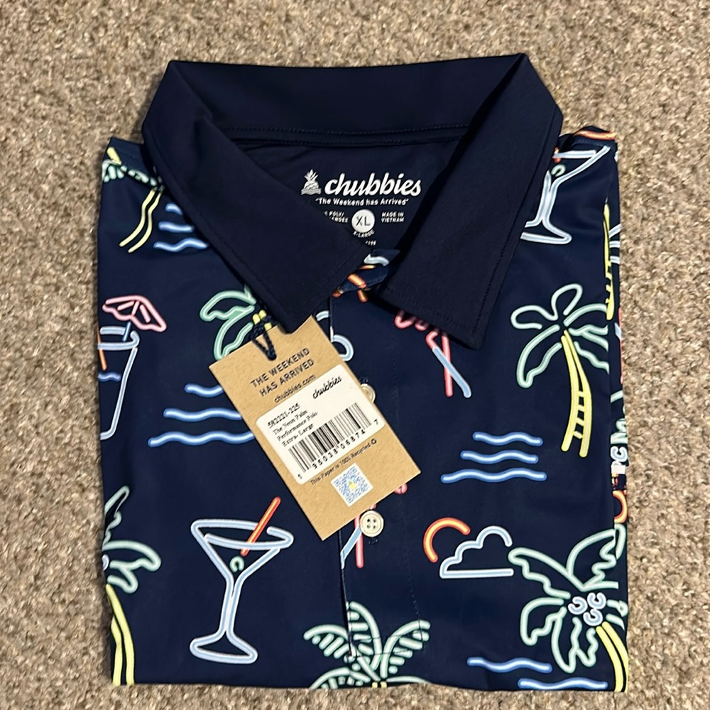 The Neon Palm Performance Polo